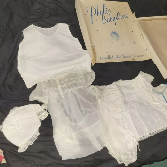 Vintage Phyllis Babywear 5pc. Christening Dress - Picture 1 of 8